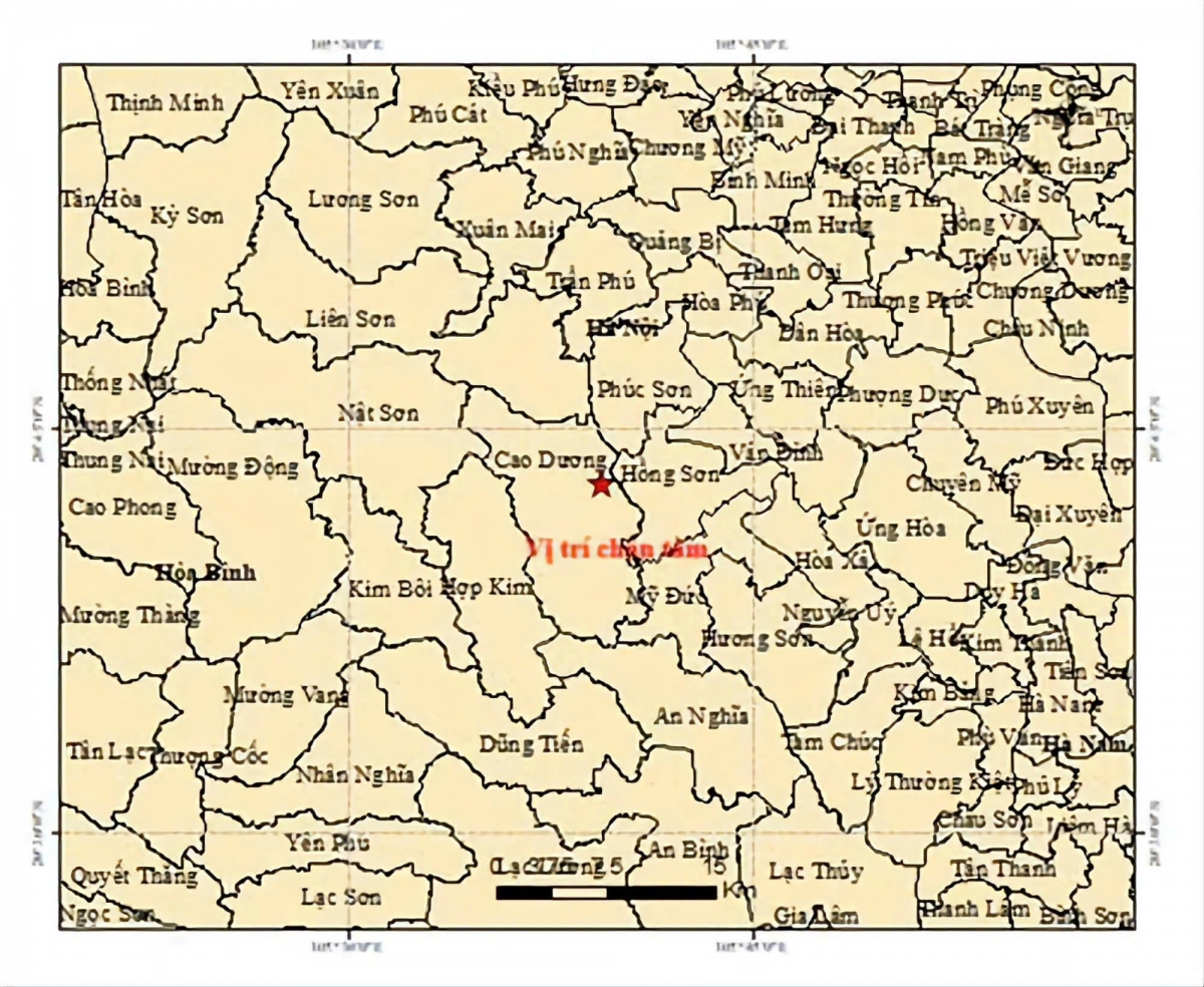 3.6-magnitude earthquake strikes Phu Tho, felt in Hanoi